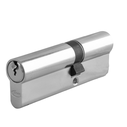 ASEC 6-Pin Euro Double Cylinder 95mm 45/50 40/10/45 Keyed To Differ - Nickel Plated