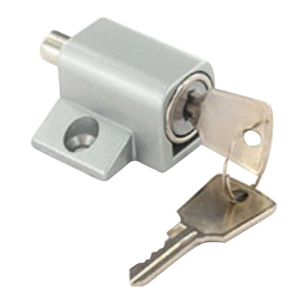 ASEC Patio Door & Window Lock Cylinder Silver