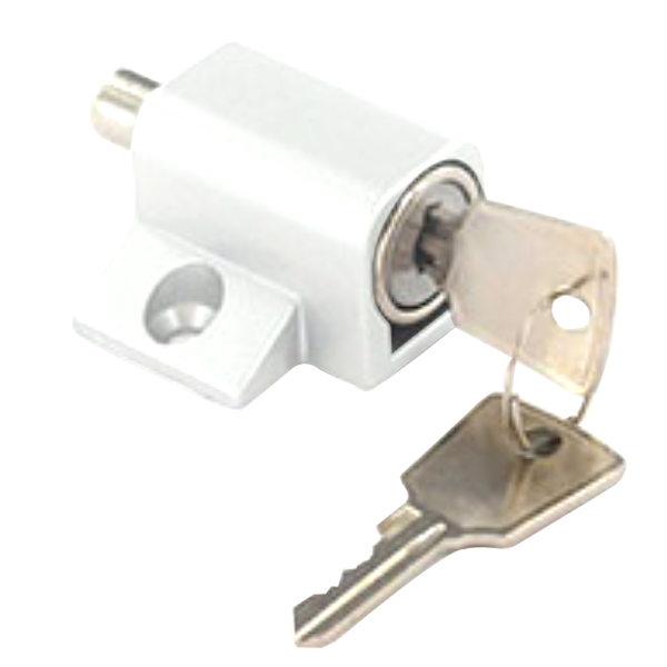 ASEC Patio Door & Window Lock Cylinder White