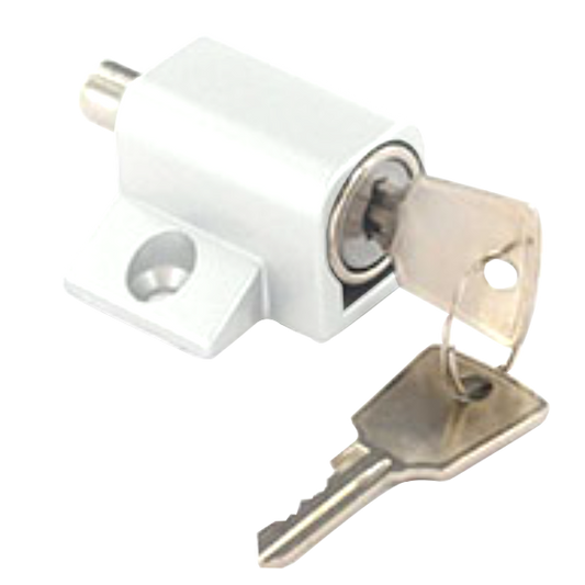 ASEC Patio Door & Window Lock Cylinder White