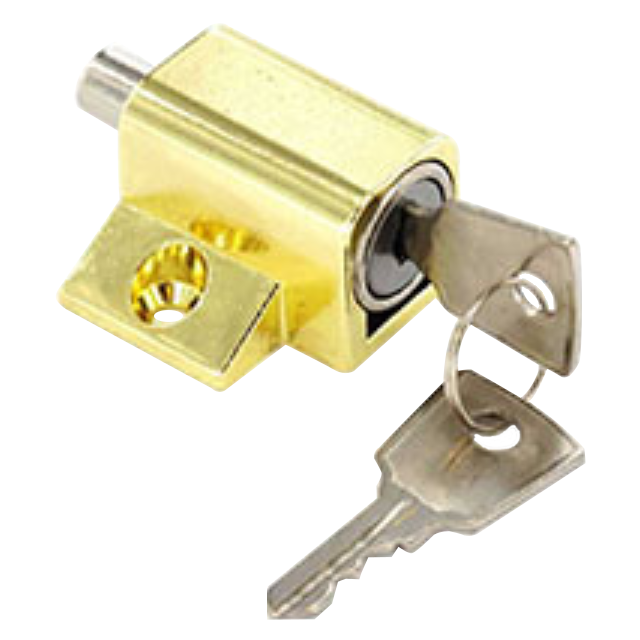 ASEC Patio Door & Window Lock Cylinder Brass