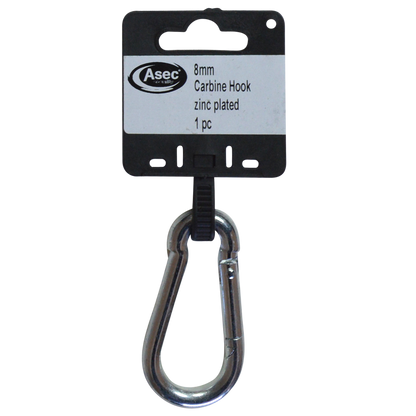 ASEC Steel Carbine Hooks 8mm - Zinc Plated