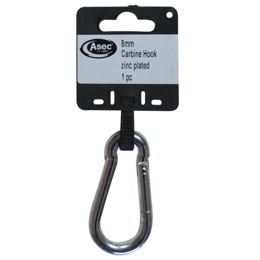 ASEC Steel Carbine Hooks 8mm - Zinc Plated