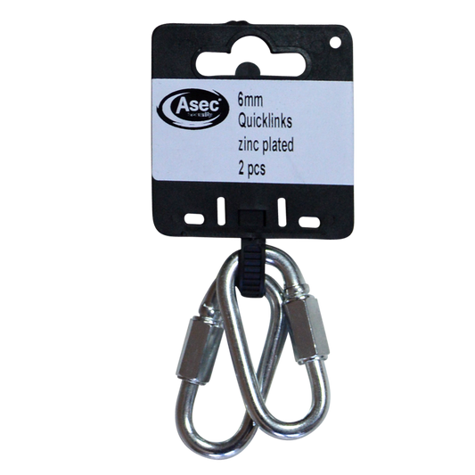 ASEC Steel Quick Links 6mm - Zinc Plated