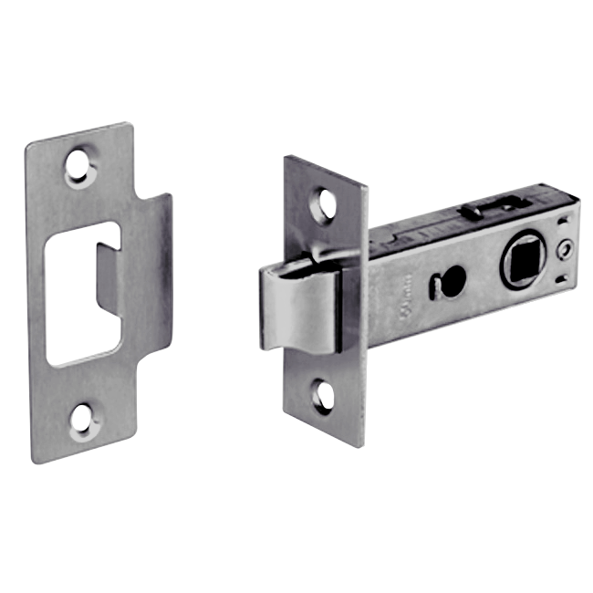 ASEC Bolt Through Tubular Mortice Latch 63mm - Zinc Plated