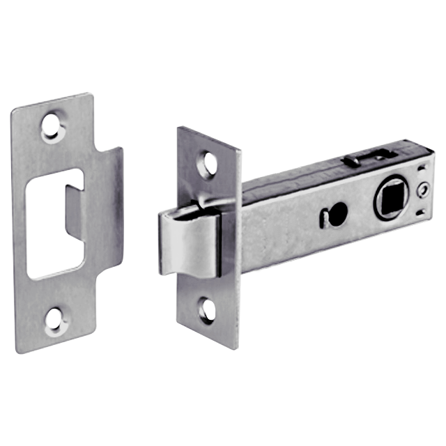 ASEC Bolt Through Tubular Mortice Latch 76mm - Zinc Plated