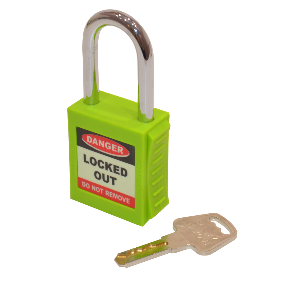 ASEC Safety Lockout Tagout Padlock Green