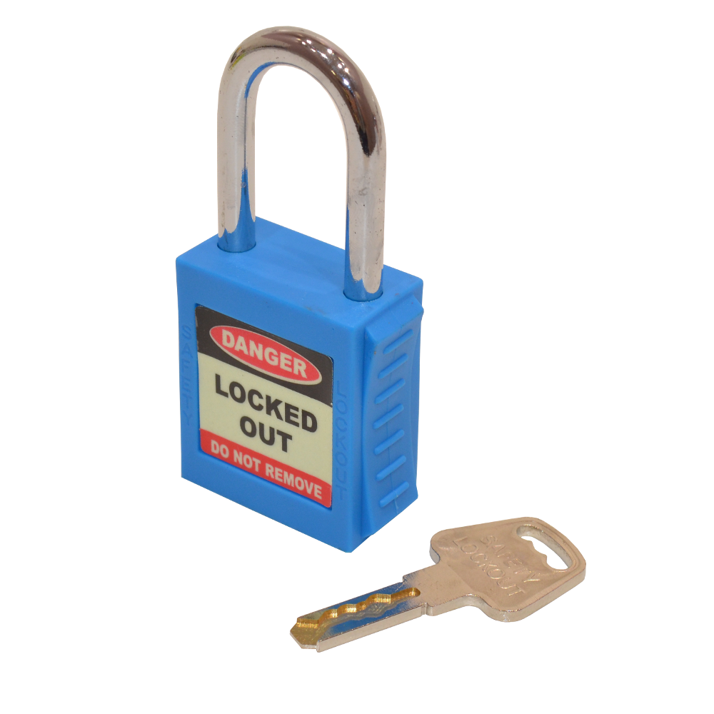 ASEC Safety Lockout Tagout Padlock Blue