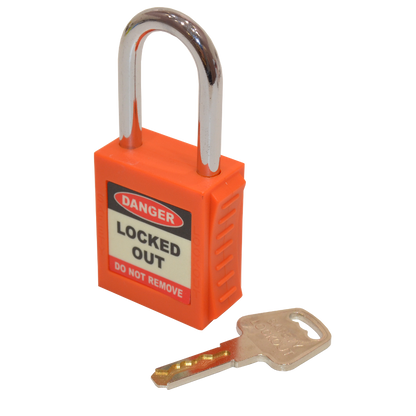 ASEC Safety Lockout Tagout Padlock Orange