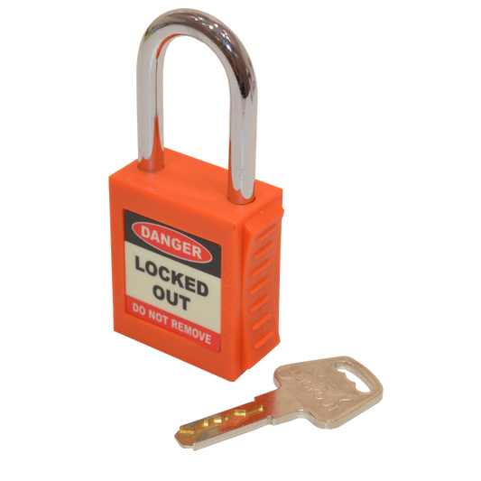 ASEC Safety Lockout Tagout Padlock Orange