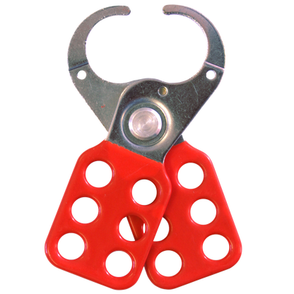 ASEC Vinyl Coated Lockout Tagout Hasp 38mm - Red