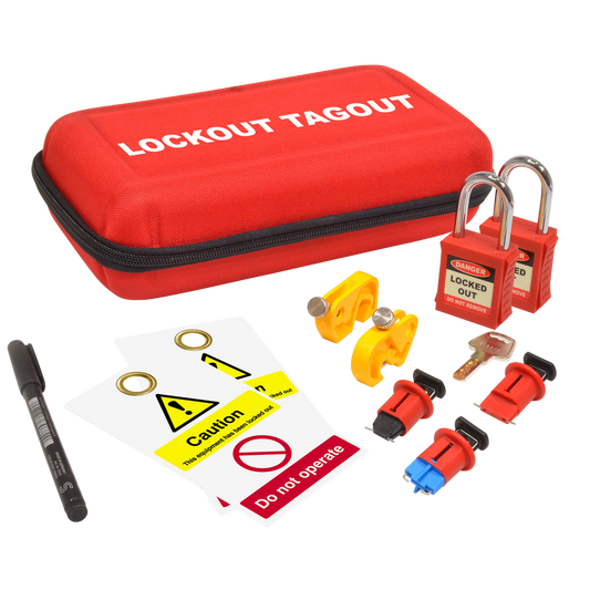 ASEC Electrical Lockout Tagout Kit Electrical Lockout Kit - Red