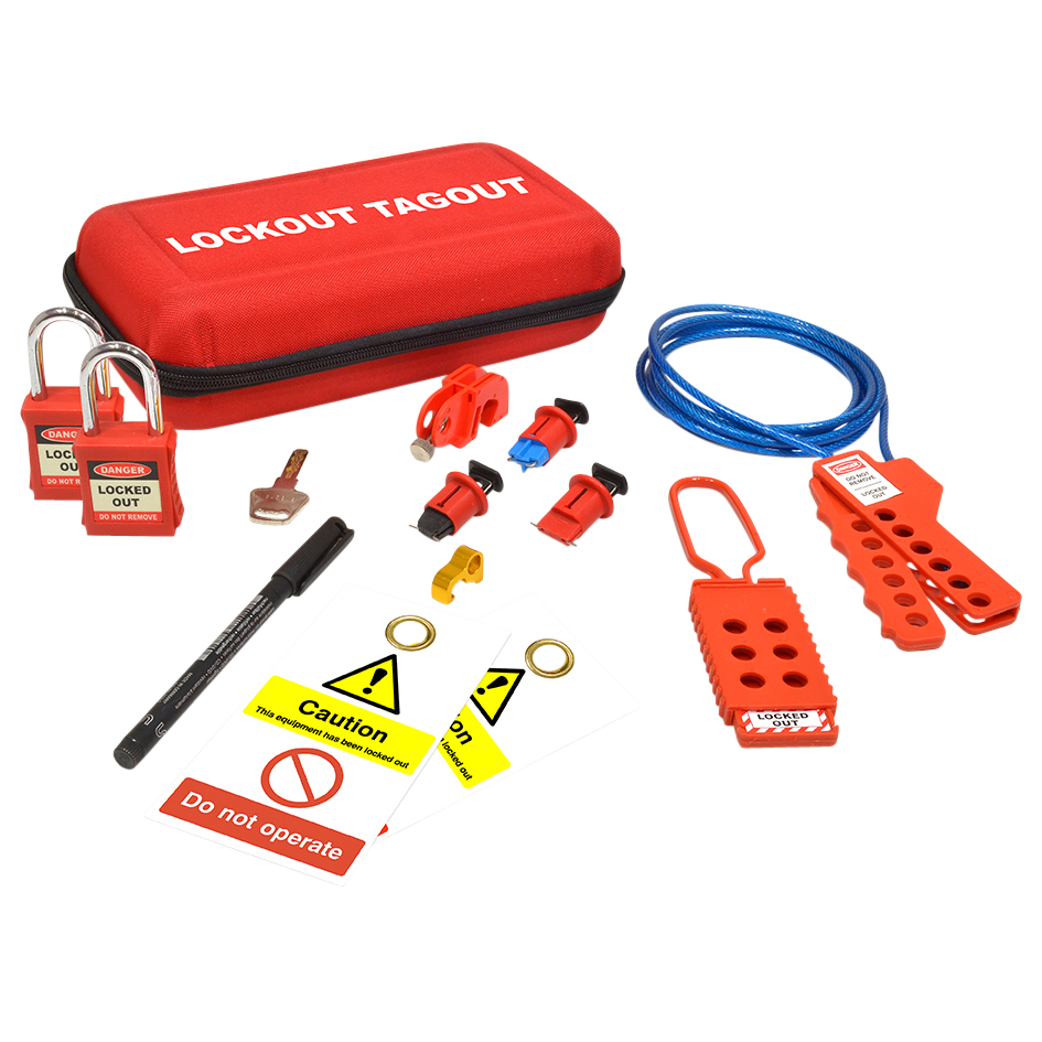 ASEC Maintenance Electrical Lockout Tagout Kit Maintenance Electrical Lockout Kit - Red