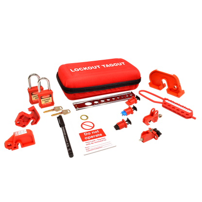 ASEC Advanced Electrical Lockout Tagout Kit Advanced Electrical Lockout Kit - Red