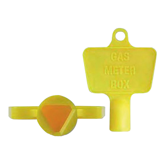 ASEC Yellow Plastic Meter Box Key Yellow