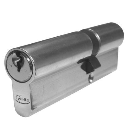 ASEC 5-Pin Euro Double Cylinder 100mm 40/60 35/10/55 Keyed To Differ - Nickel Plated