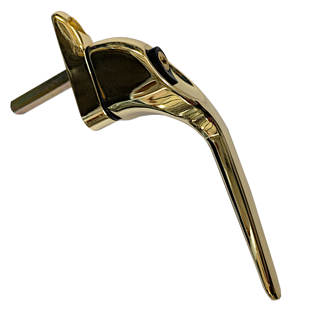 ASEC Offset Window Handle Right Handed Gold Polished - Polished Gold