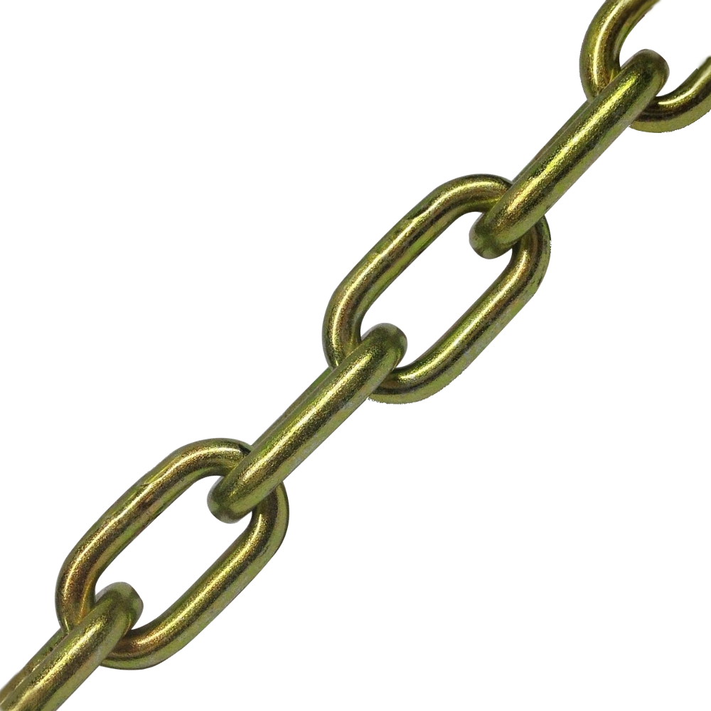 ASEC Through Hardened Chain 6mm x 1m - Gold