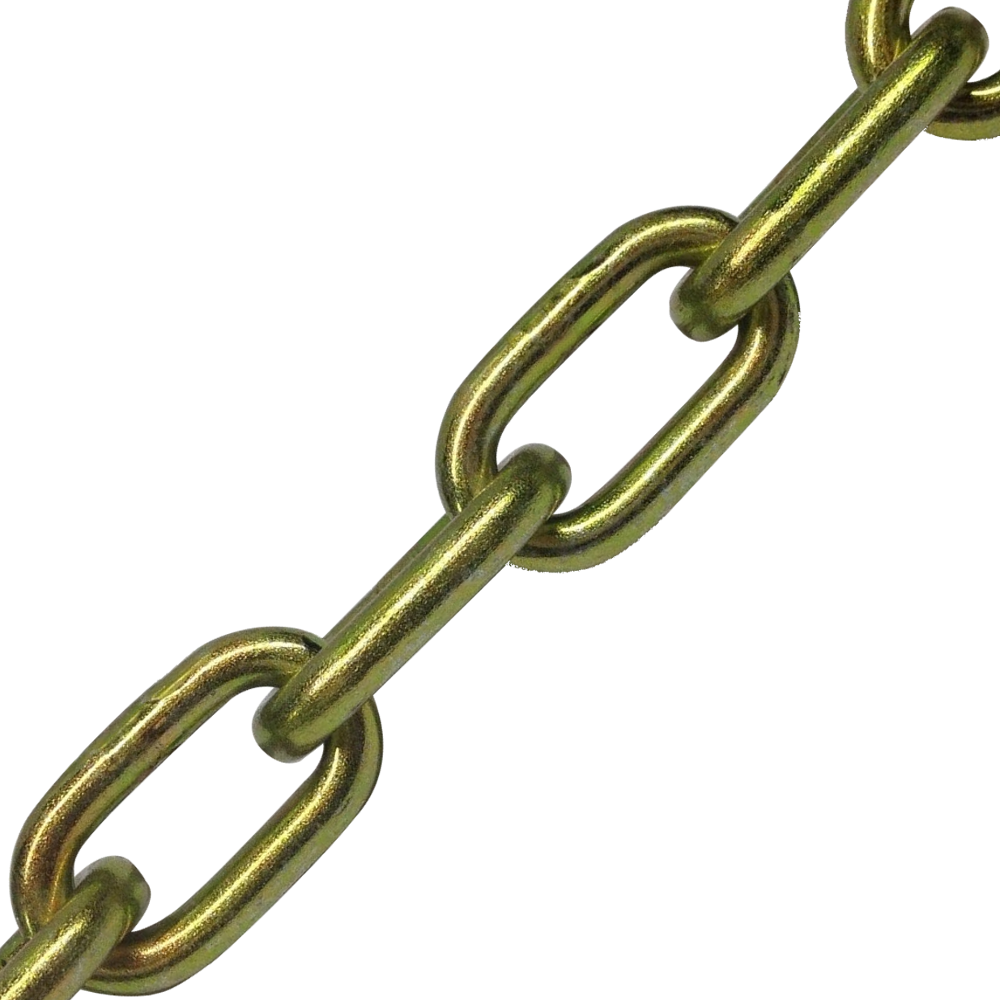 ASEC Through Hardened Chain 10mm x 2m - Gold