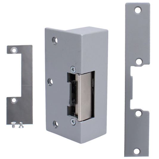 ASEC Mortice/Rim Release Lock 12V AC/DC F/L - Grey