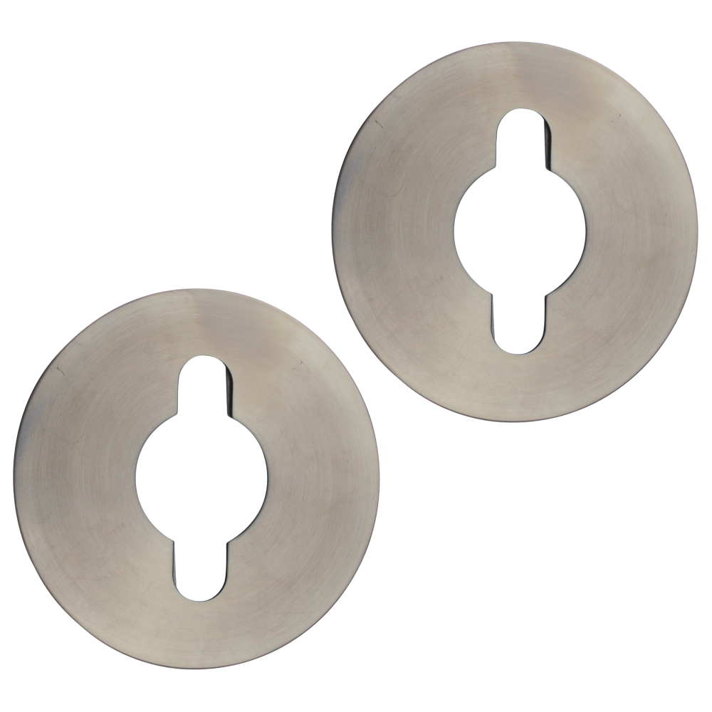 ASEC Retro Fit Repair Plate Pair To Suit Lever On Rose Sold as a Pair - Satin Stainless Steel