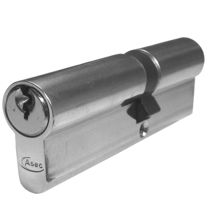 ASEC 5-Pin Euro Double Cylinder 105mm 45/60 40/10/55 Keyed To Differ - Nickel Plated