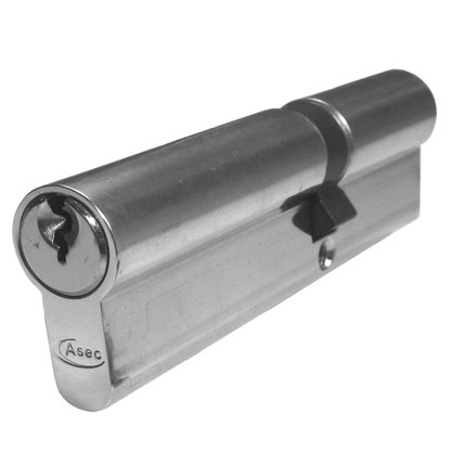 ASEC 5-Pin Euro Double Cylinder 110mm 45/65 40/10/60 Keyed To Differ - Nickel Plated