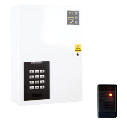 ASEC Access Kit With Integrated Keypad & Proximity Reader 13.8V DC regulated output 1 Amp - White