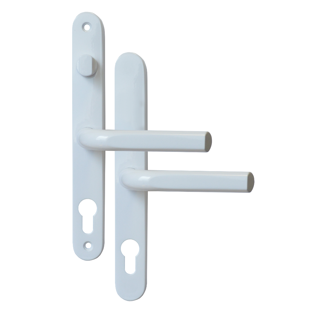 ASEC 68mm Lever UPVC Door Furniture With Snib White