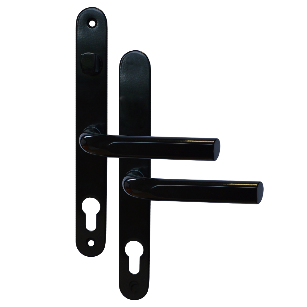 ASEC 68mm Lever UPVC Door Furniture With Snib Black