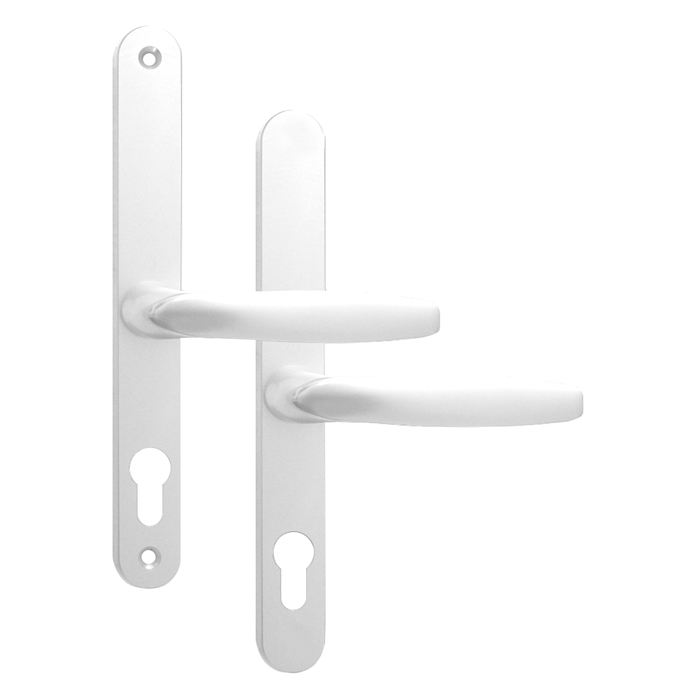 ASEC 68mm Lever UPVC Door Furniture No Snib White