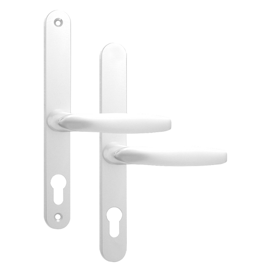 ASEC 68mm Lever UPVC Door Furniture No Snib White