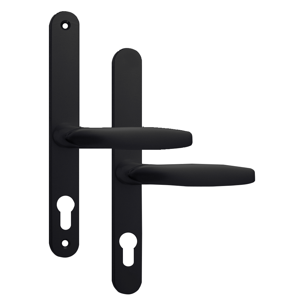 ASEC 68mm Lever UPVC Door Furniture No Snib Black