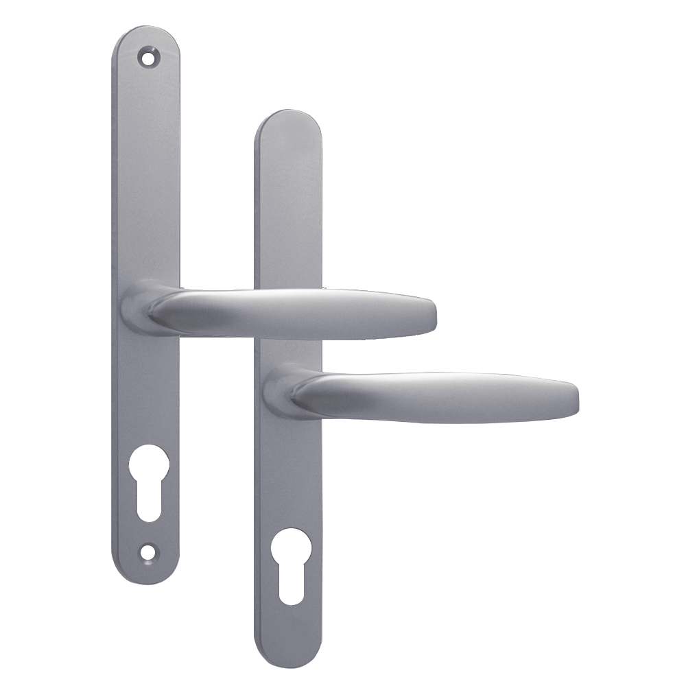 ASEC 68mm Lever UPVC Door Furniture No Snib Silver