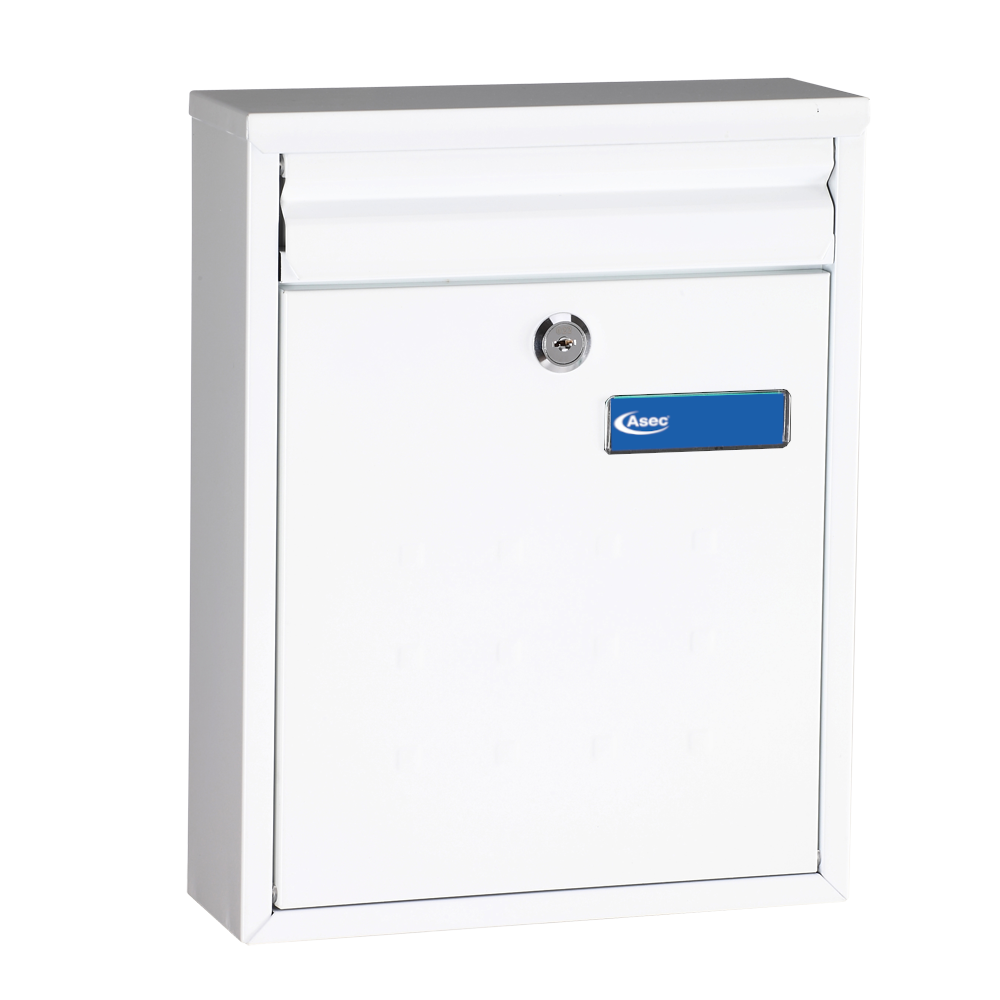 ASEC Modern Post Box White