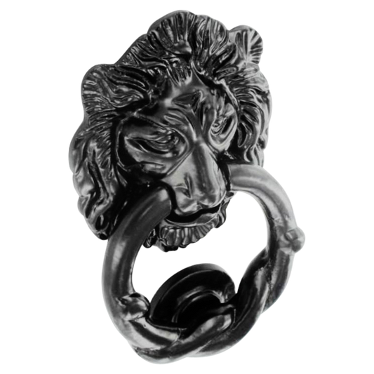 ASEC Antique Style Lion Head Knocker 150mm - Black