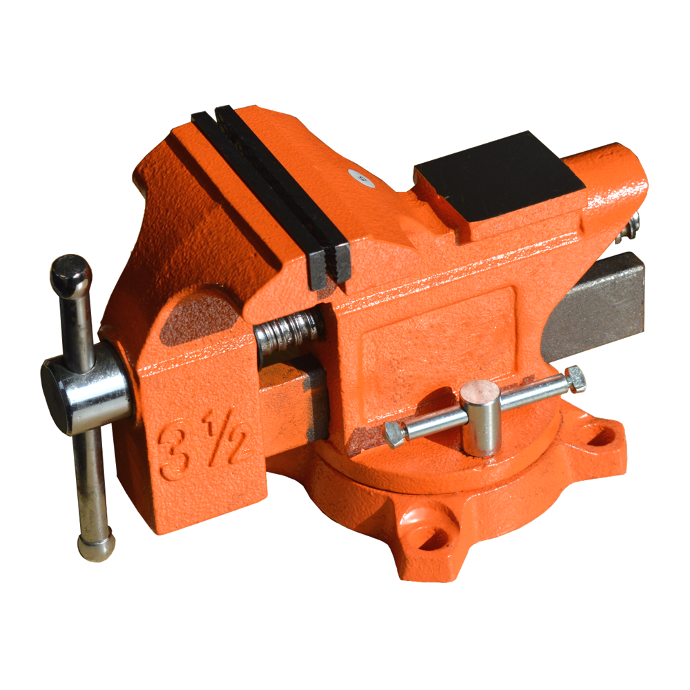 ASEC 3.5 Inch Engineer Bench Vice 3.5 Inch - Orange