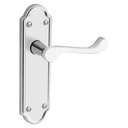 ASEC URBAN San Francisco Lever on Plate Latch Door Furniture Pro - Satin Nickel