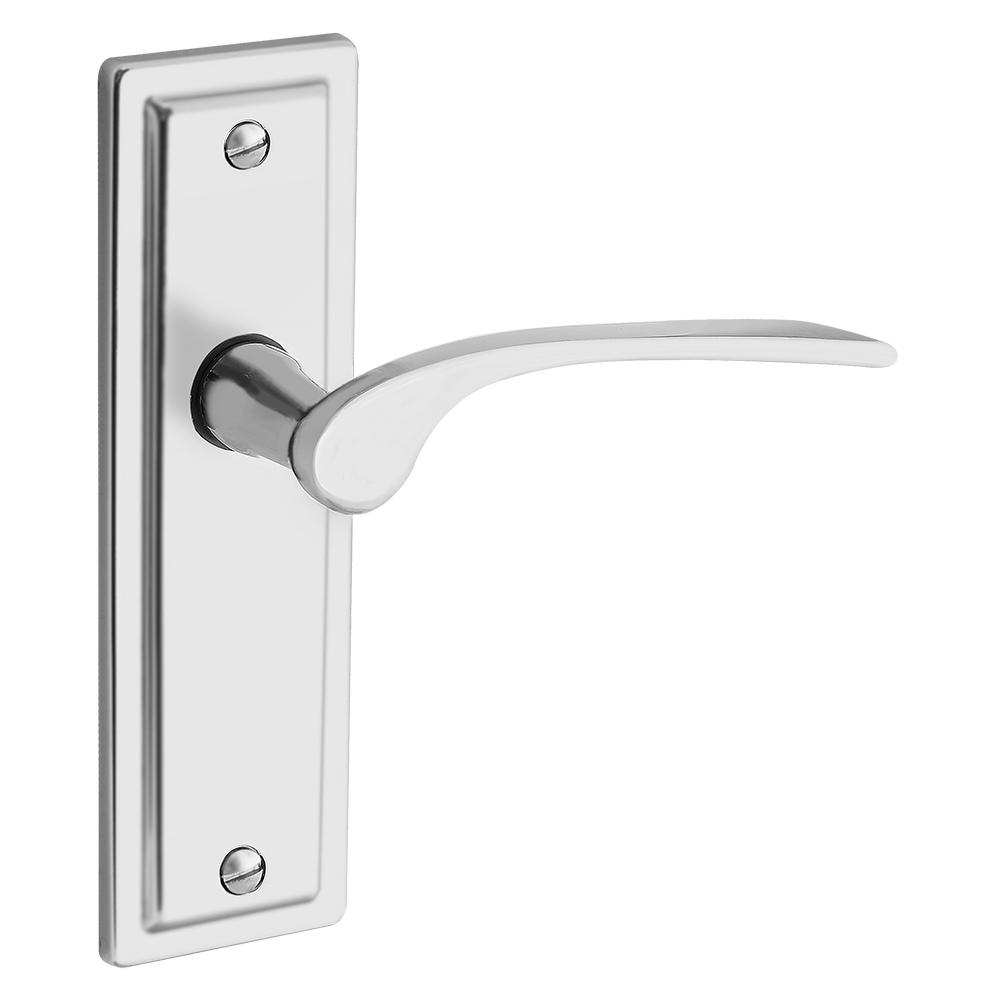 ASEC URBAN New York Lever on Plate Latch Door Furniture Pro - Satin Nickel