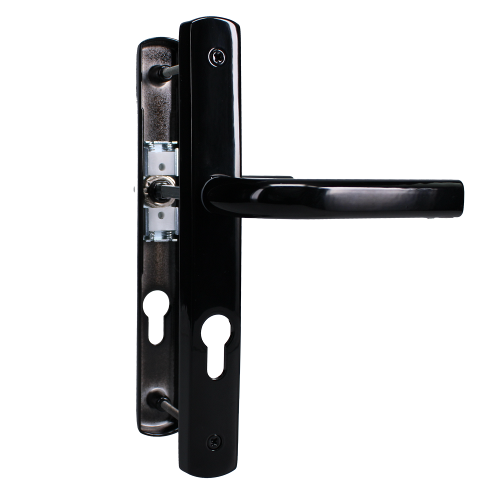 ASEC 70 Lever/Lever Door Furniture To Suit Ferco - 245mm Backplate Black