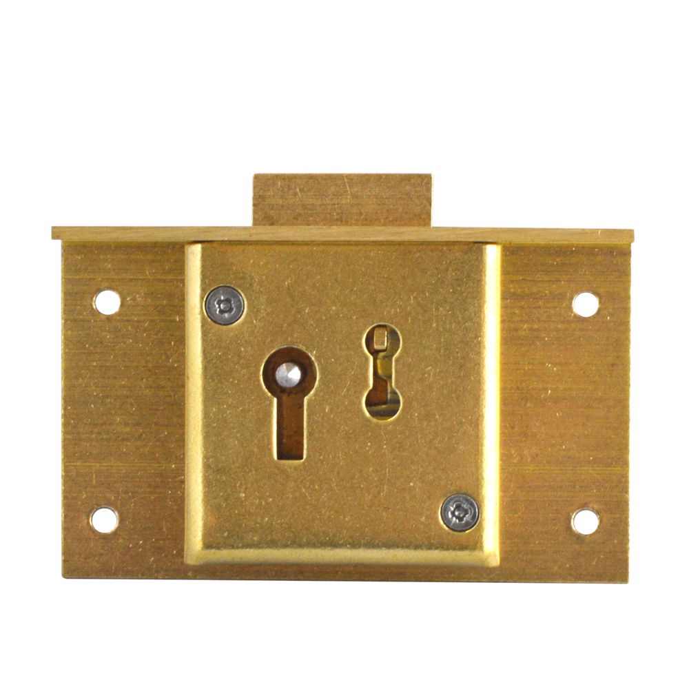 ASEC 2 Lever Till Lock 76mm Keyed To Differ - Satin Brass