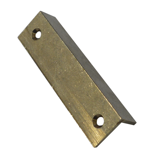 ASEC Cupboard Lock Angled Strike Plate Satin Brass