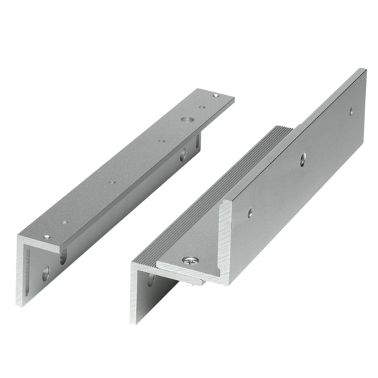 ASEC Z&L Bracket To Suit Slim Line Magnets Inward Opening - Satin Anodised Aluminium