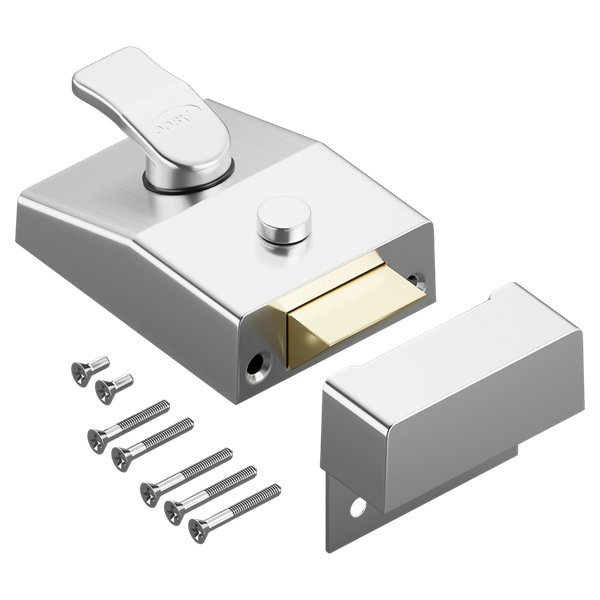 ASEC AS14 & AS18 Non-Deadlocking Nightlatch 60mm Case Only - Satin Chrome