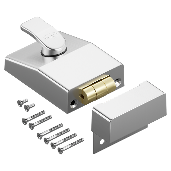 ASEC AS12 Rollerbolt Nightlatch 60mm Case Only - Satin Chrome