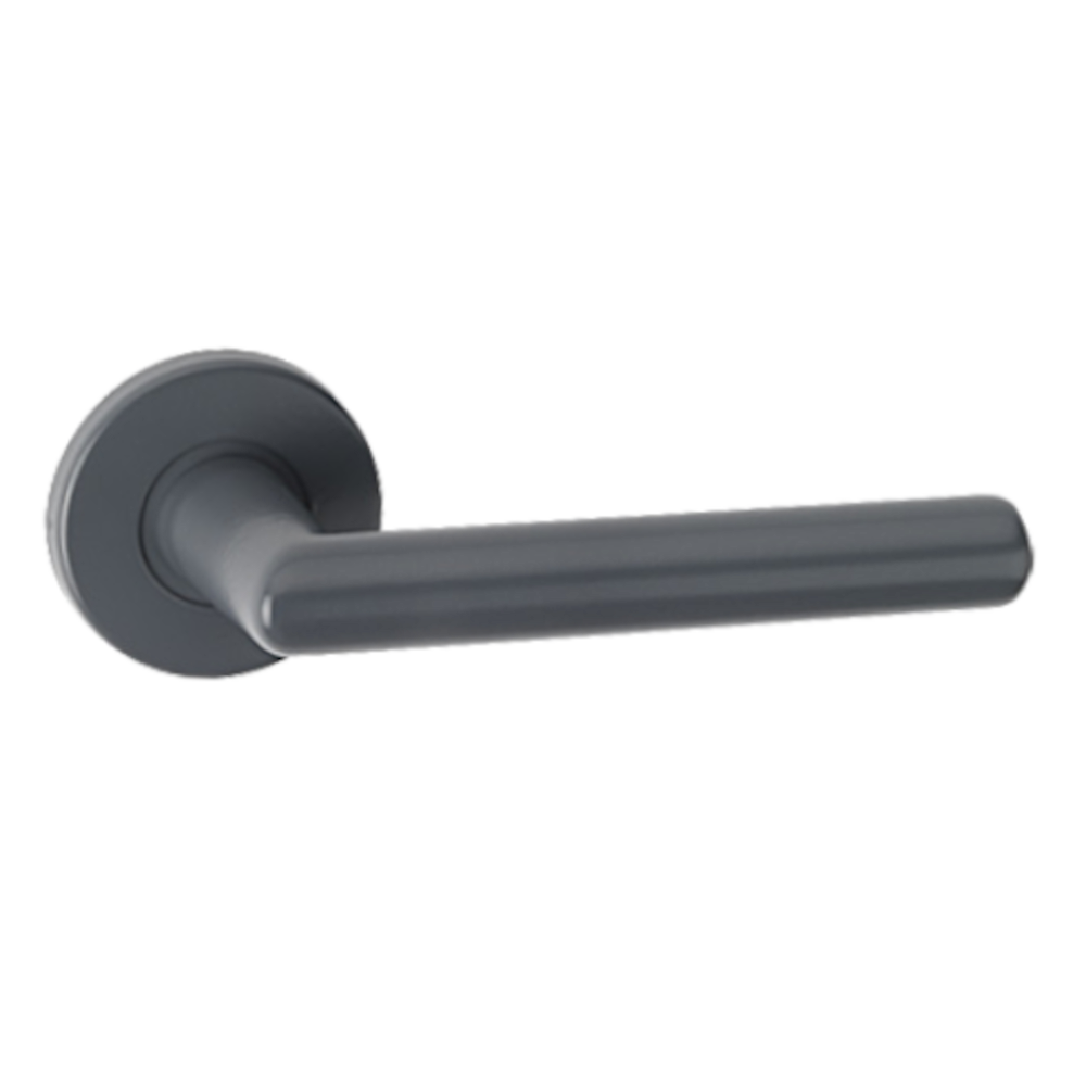 ASEC URBAN Austin Lever on Round Rose Door Furniture Slate Grey