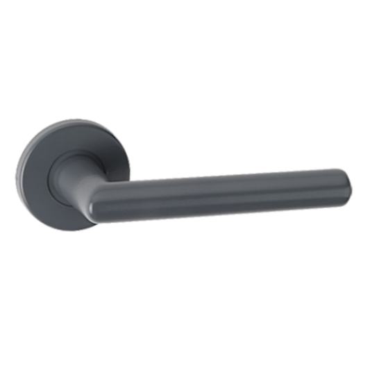 ASEC URBAN Austin Lever on Round Rose Door Furniture Slate Grey