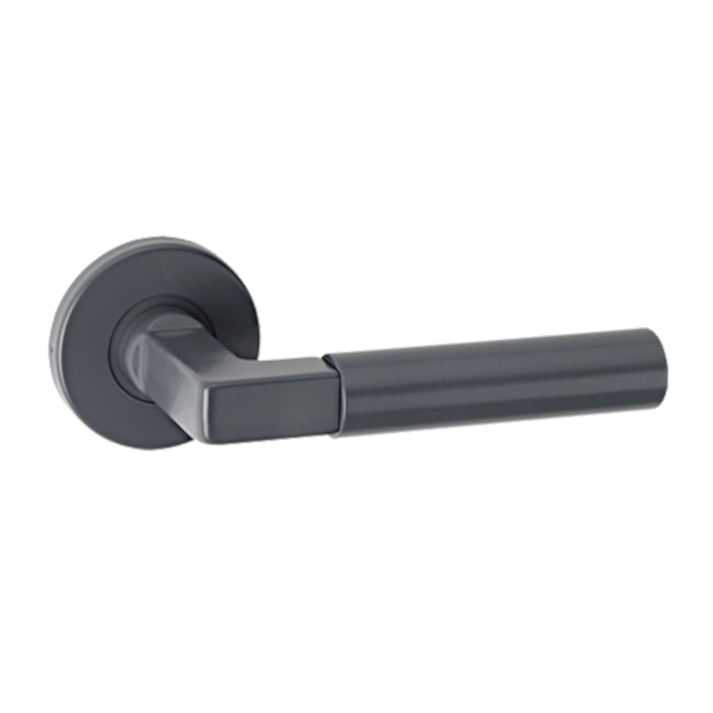 ASEC URBAN San Diego Lever on Round Rose Door Furniture Slate Grey