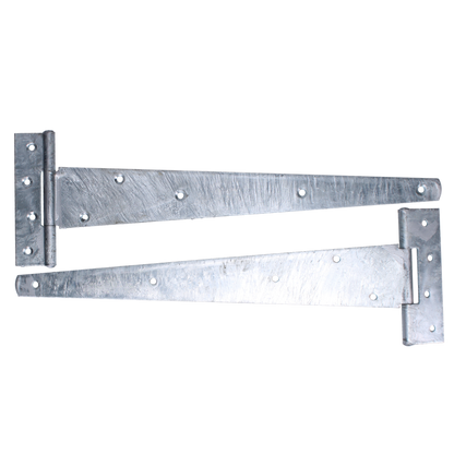 ASEC Heavy Duty Tee Hinge Galvanised 400mm Pair - Galvanised