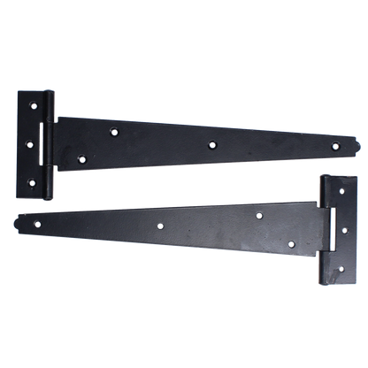 ASEC Medium Tee Hinge 250mm Pair - Black